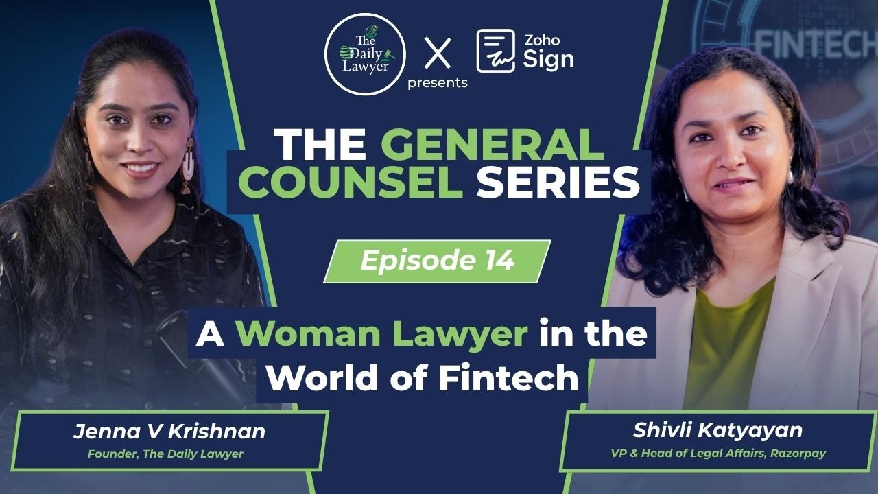 Building a Career in Fintech Law | Shivli Katyayan | General Counsel, RazorPay